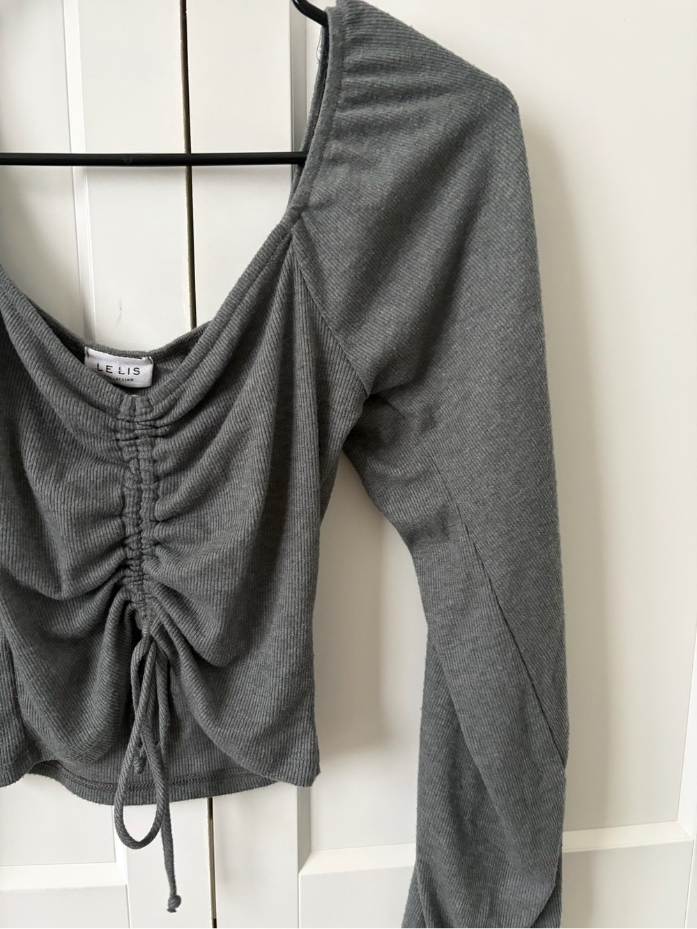 Gray Crop Top - Picture 4 of 5